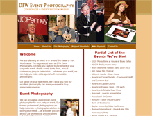 Tablet Screenshot of dfweventphotography.com